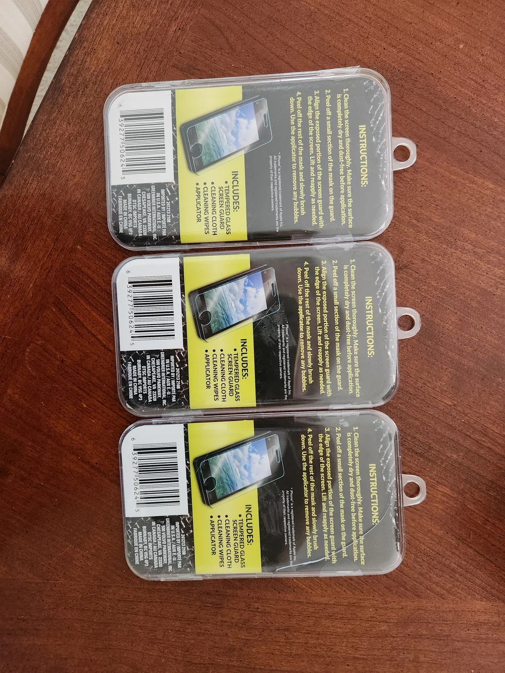 New Tempered Glass Screen Guard - Clear Fits Iphone 6-8